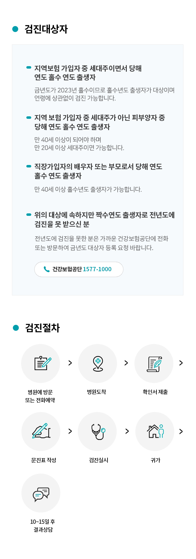 건강보험공단 검진안내