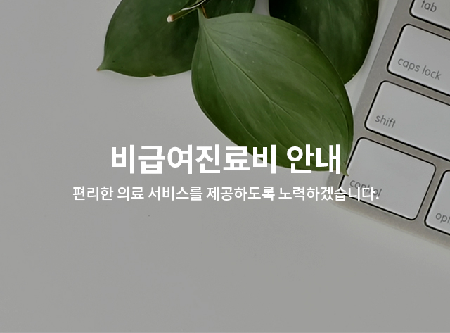 비급여진료비 안내